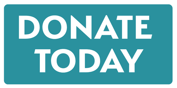A teal rectangular button with bold white text in all caps that reads “DONATE TODAY,” perfect for supporting your Day of Giving campaign.